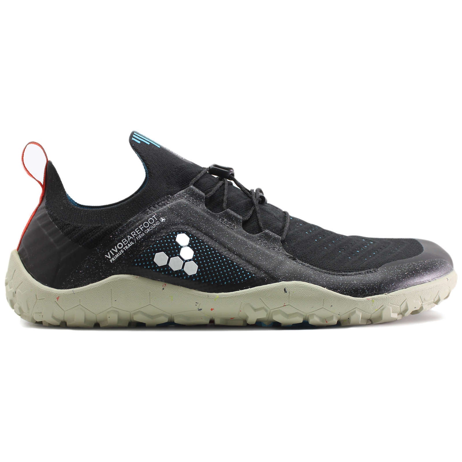 Vivobarefoot Primus Trail Knit FG Finisterre Synthetic Textile Womens Trainers#color_obsidian