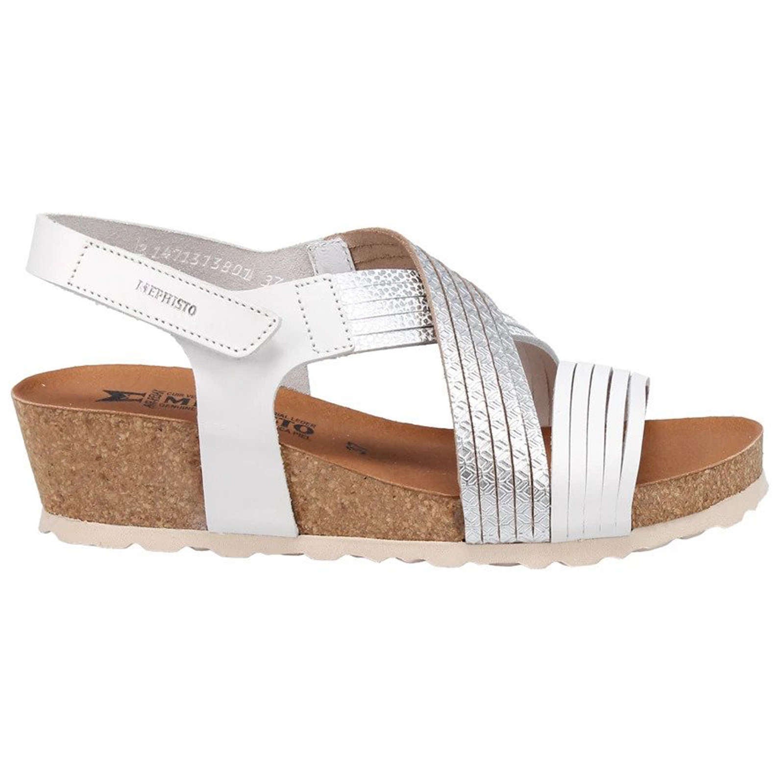 Mephisto Renza Leather Womens Sandals#color_white