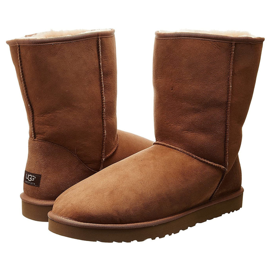 UGG Classic Short Suede Sheepskin Leather Men's Boots#color_chestnut