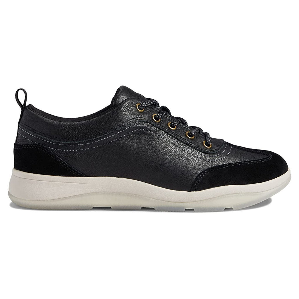 Vionic Nyla Leather Suede Womens Trainers#color_black