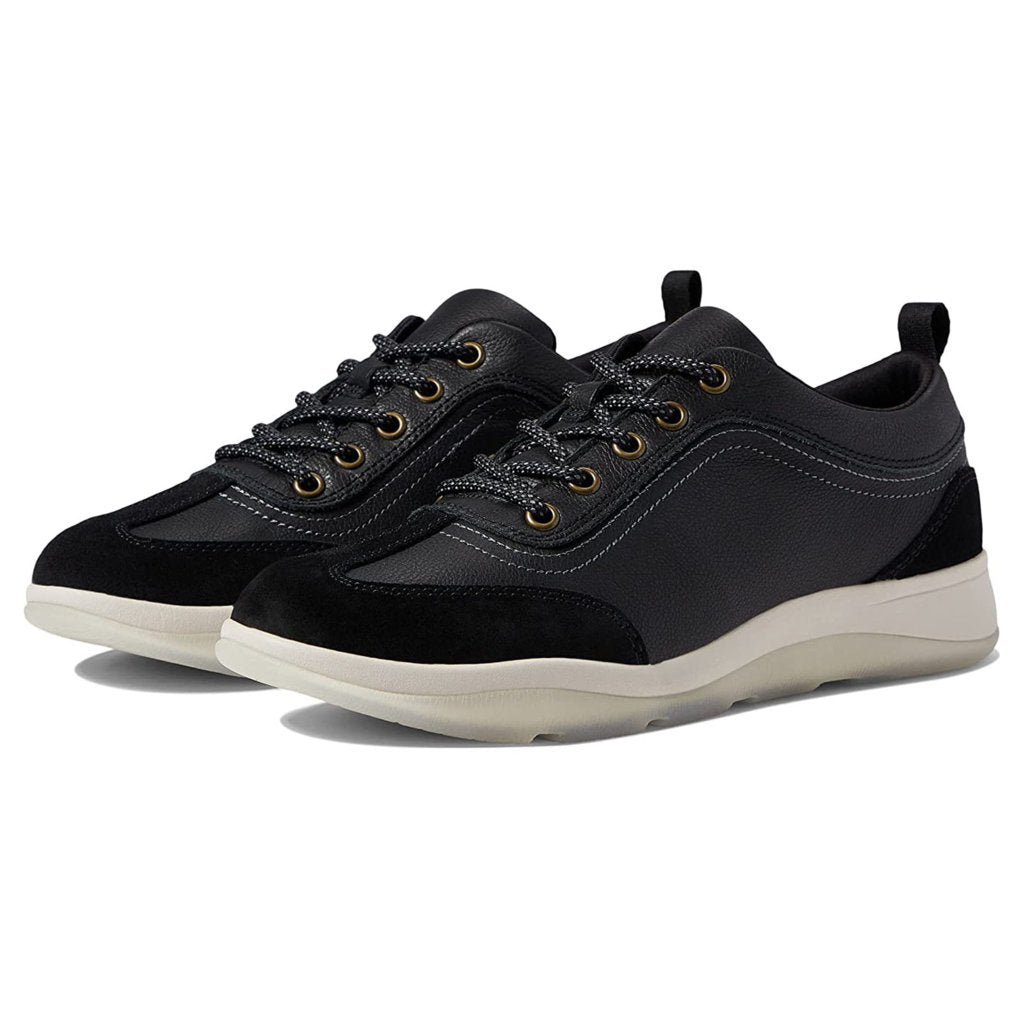 Vionic Nyla Leather Suede Womens Trainers#color_black