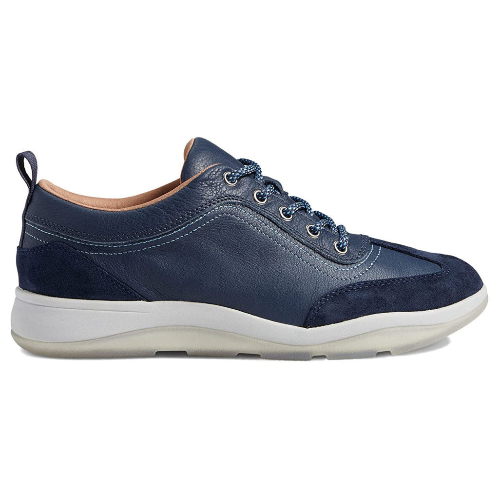 Vionic Nyla Leather Suede Womens Trainers#color_navy