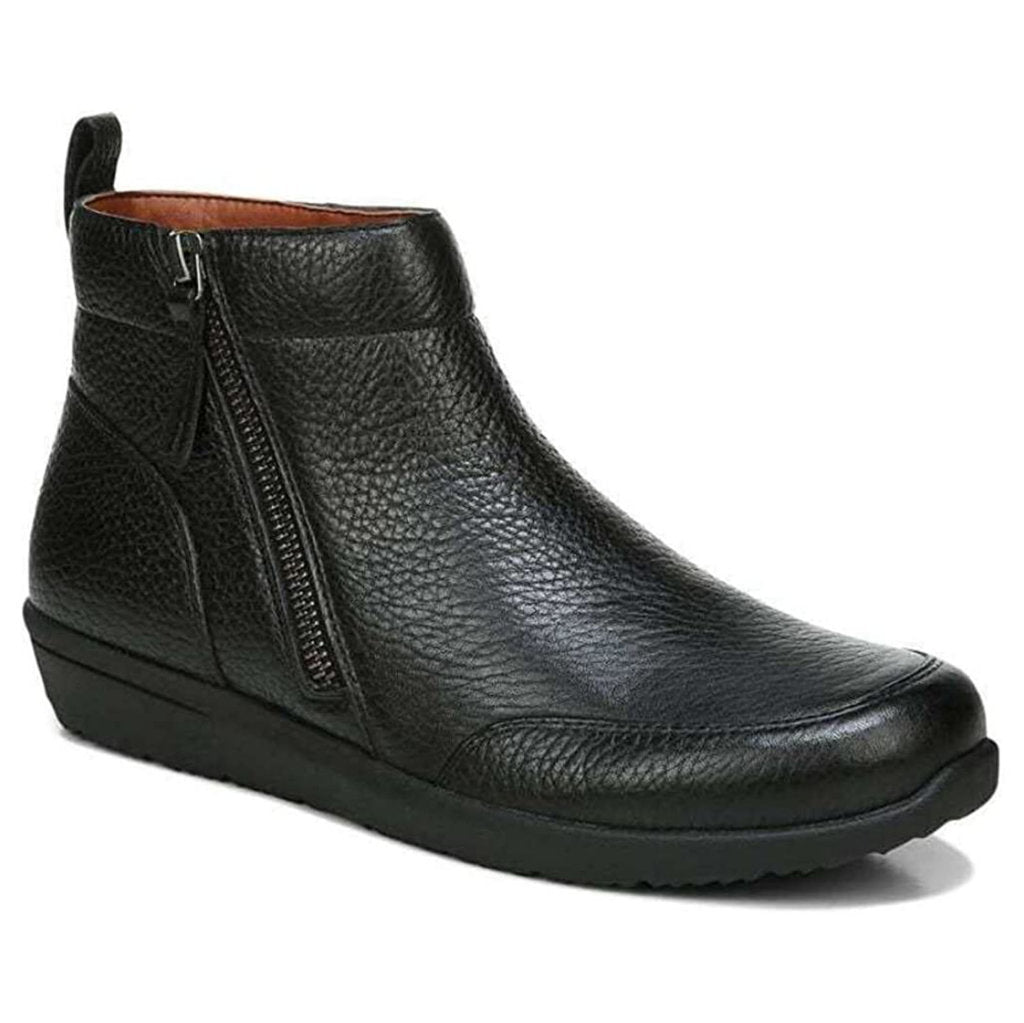 Vionic Lois Leather Womens Boots#color_black