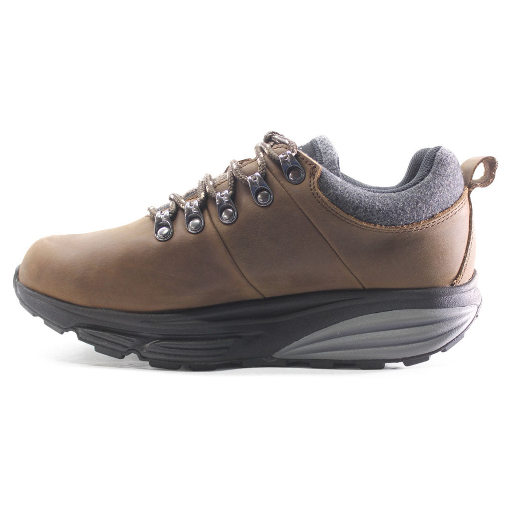 MBT MT Alpine GTX Full Grain Leather Women's Hiking Trainers#color_chocolate brown