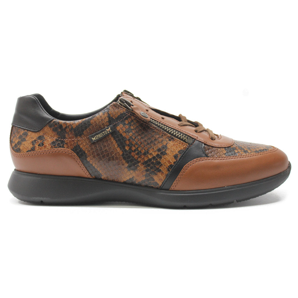 Mephisto Monia Leather Womens Trainers#color_chili