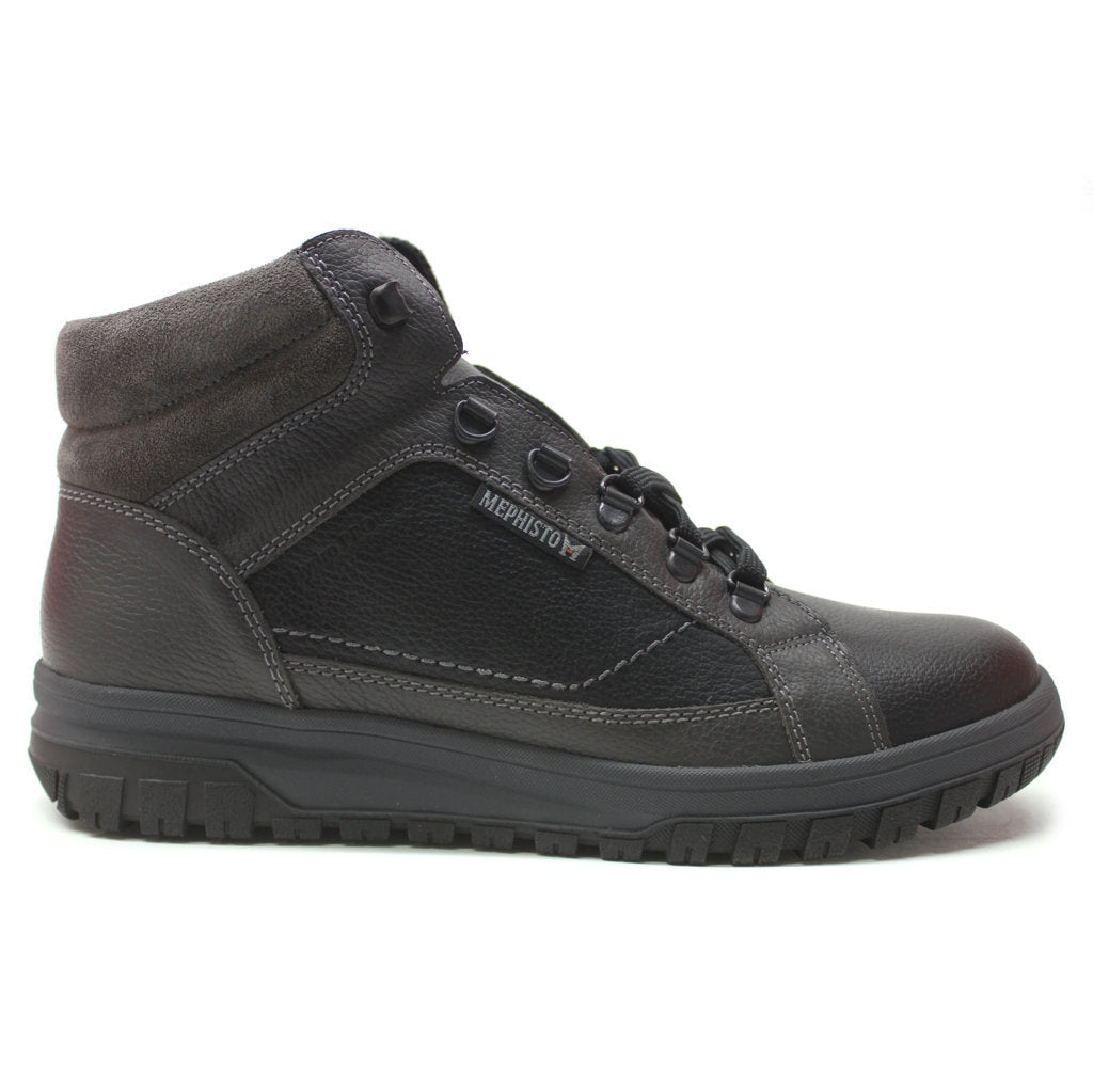 Mephisto Pitt Leather Mens Boots#color_black