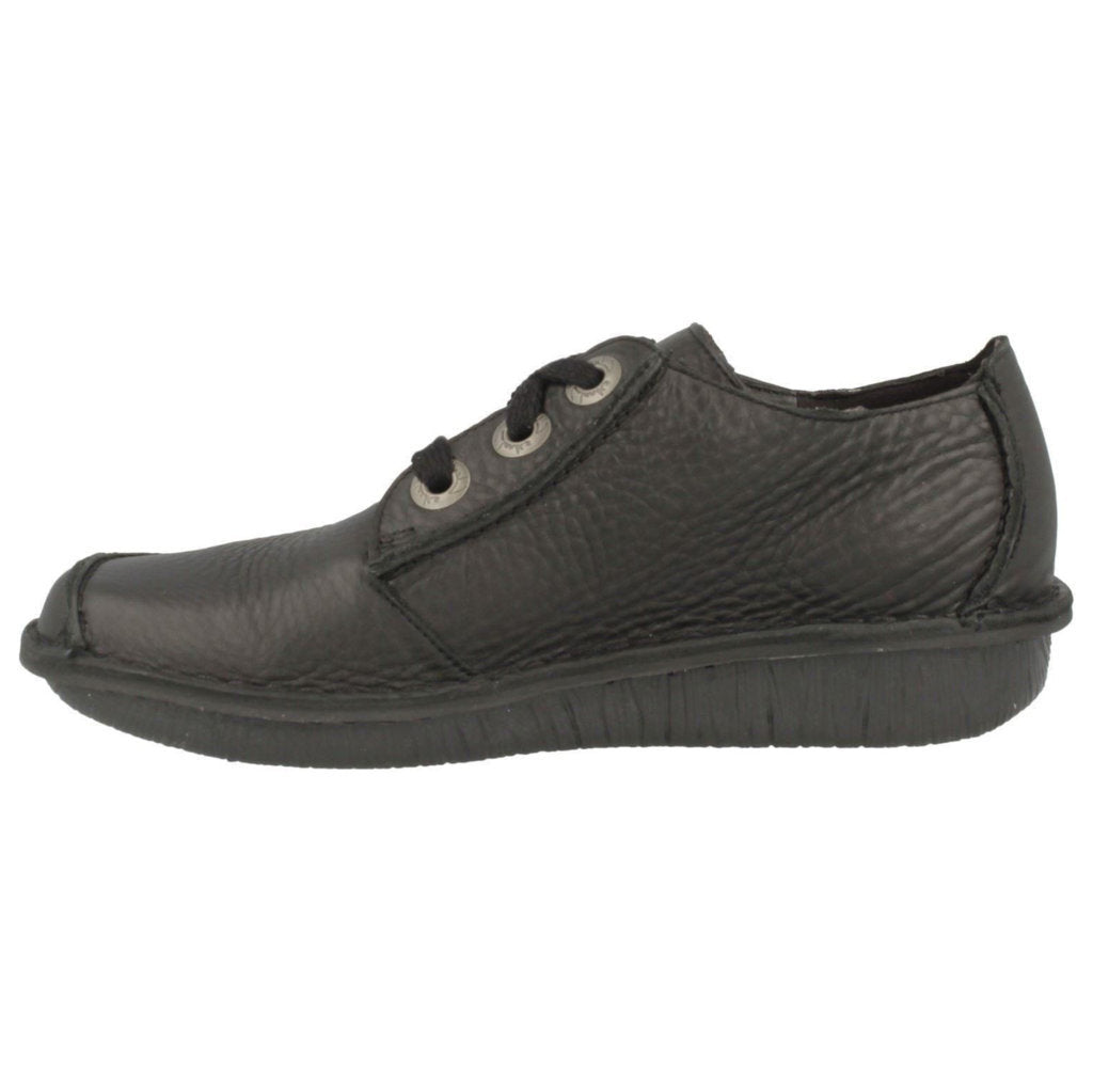 Clarks Funny Dream Leather Womens Shoes#color_black