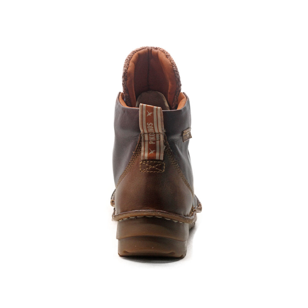 Pikolinos Cazorla W5U-8502 Leather Womens Boots#color_caoba