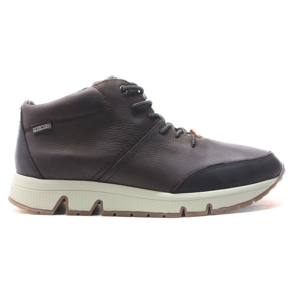 Pikolinos Ferrol Leather Mens Trainers#color_olmo