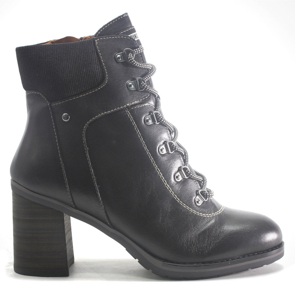 Pikolinos Pompeya W7S-N8851 Leather Womens Boots#color_black