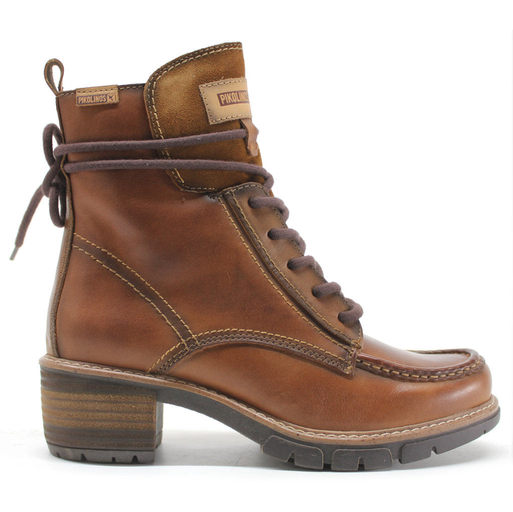Pikolinos San Sebastia W1T-8527 Leather Womens Boots#color_cuero