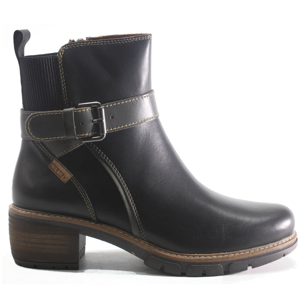 Pikolinos San Sebastia W1T-8849 Leather Womens Boots#color_black