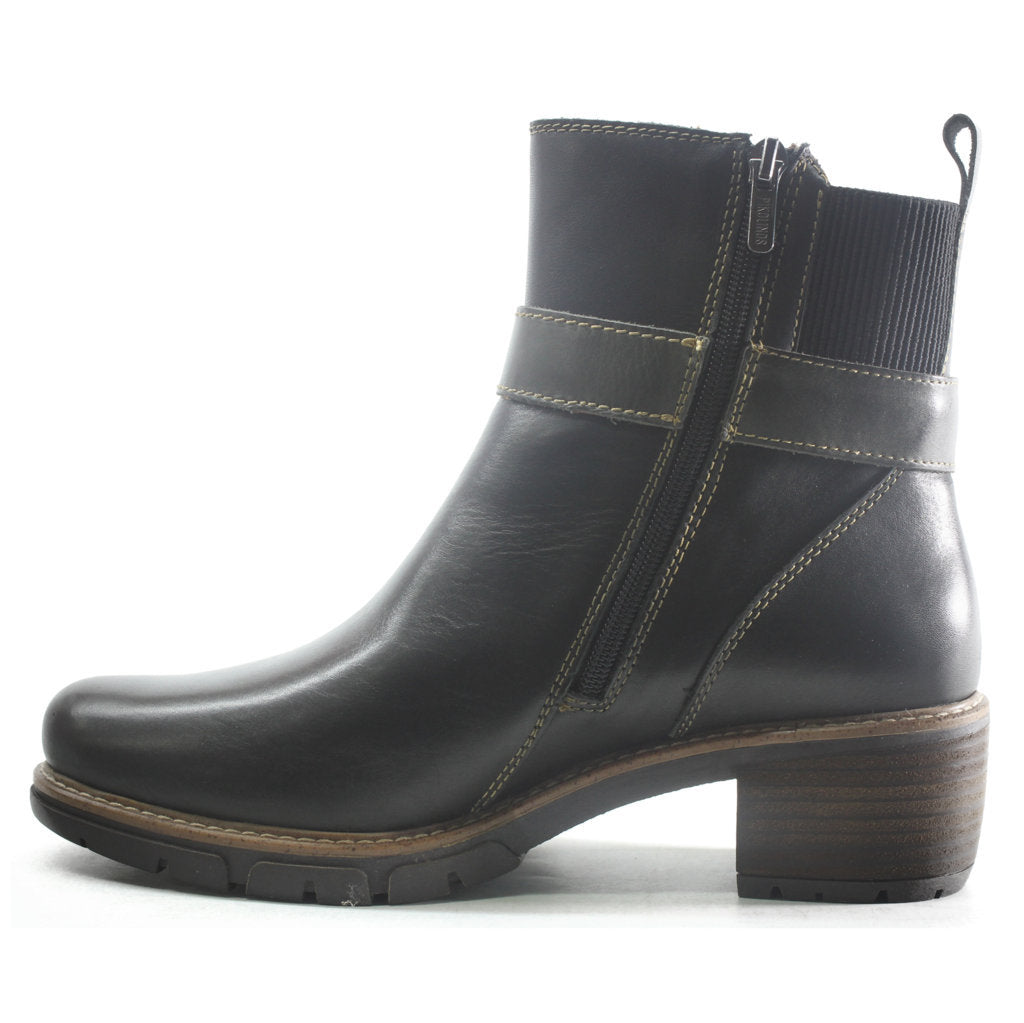 Pikolinos San Sebastia W1T-8849 Leather Womens Boots#color_black