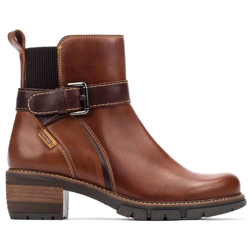 Pikolinos San Sebastia W1T-8849 Leather Womens Boots#color_cuero