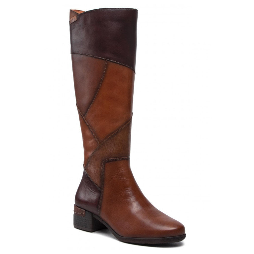 Pikolinos Malaga W6W-9841C1 Leather Womens Boots#color_cuero