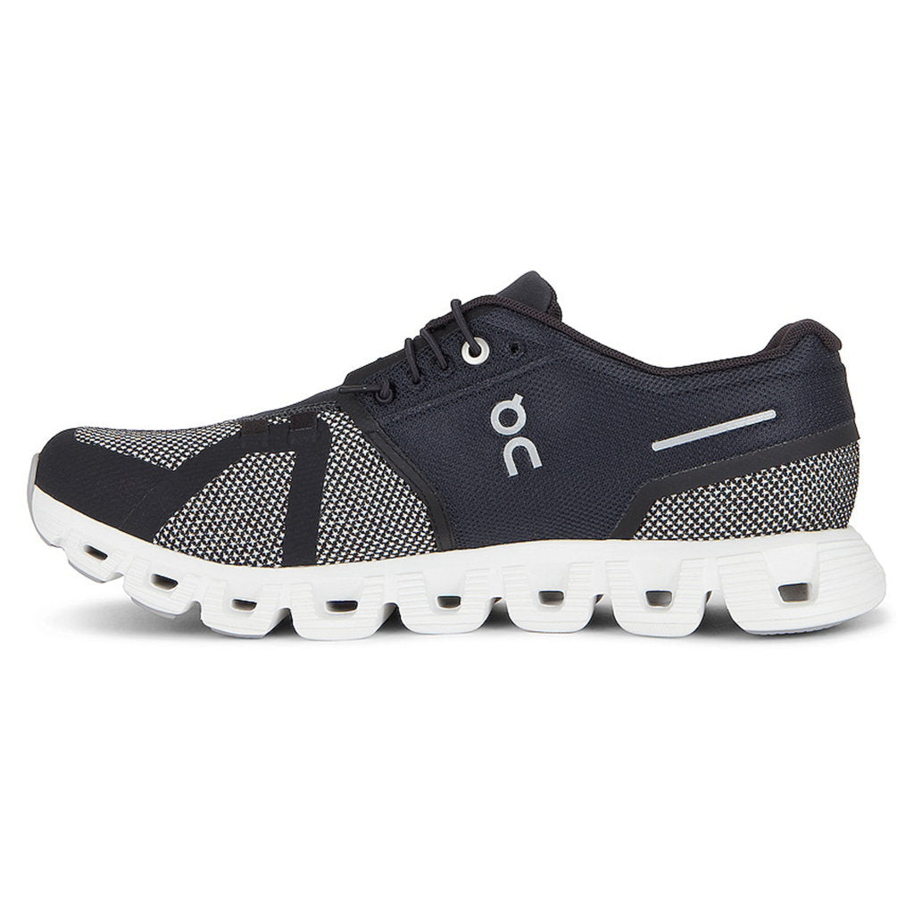 On Running Cloud 5 Combo Textile Men's Low-Top Trainers#color_black alloy