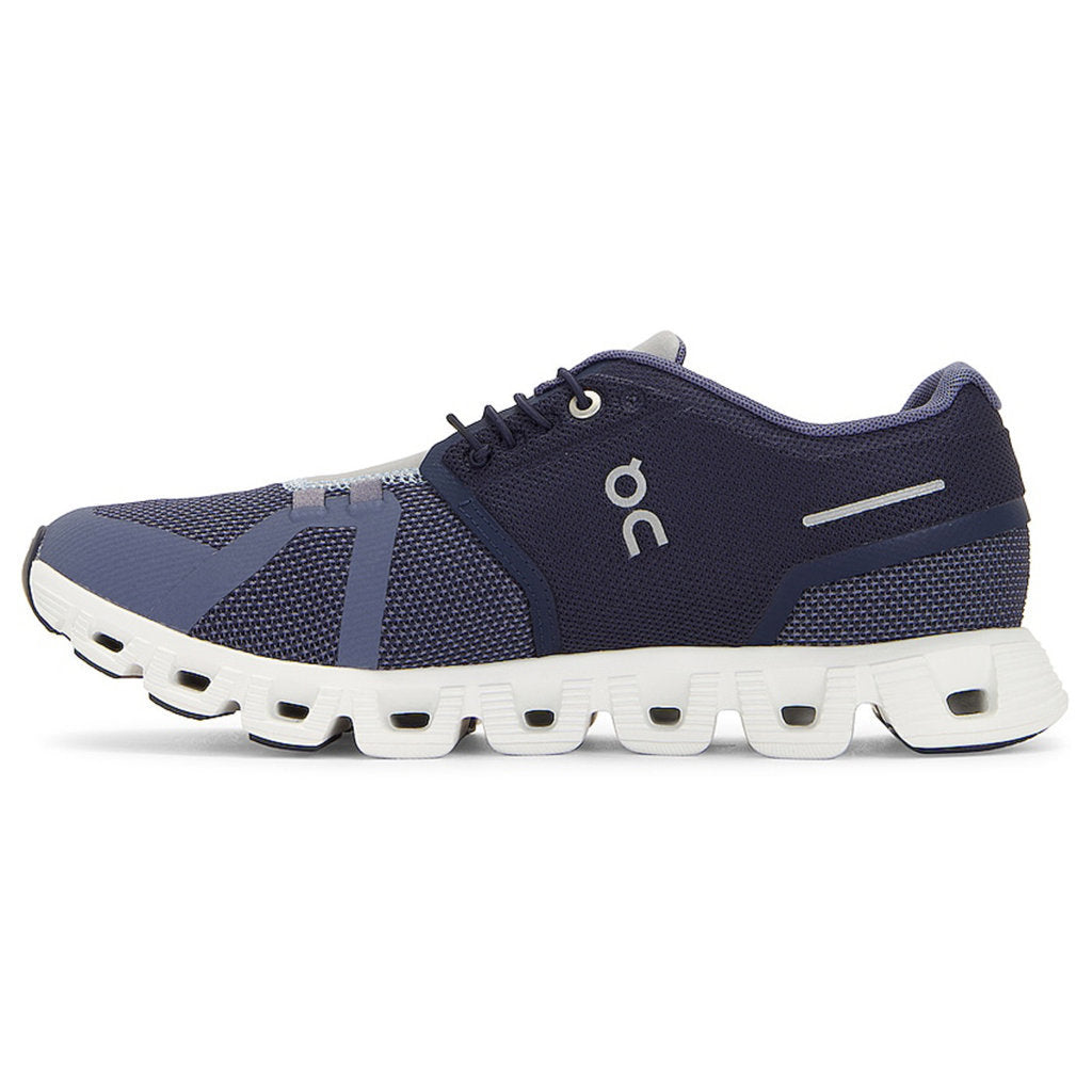On Running Cloud 5 Combo Textile Men's Low-Top Trainers#color_ink metal