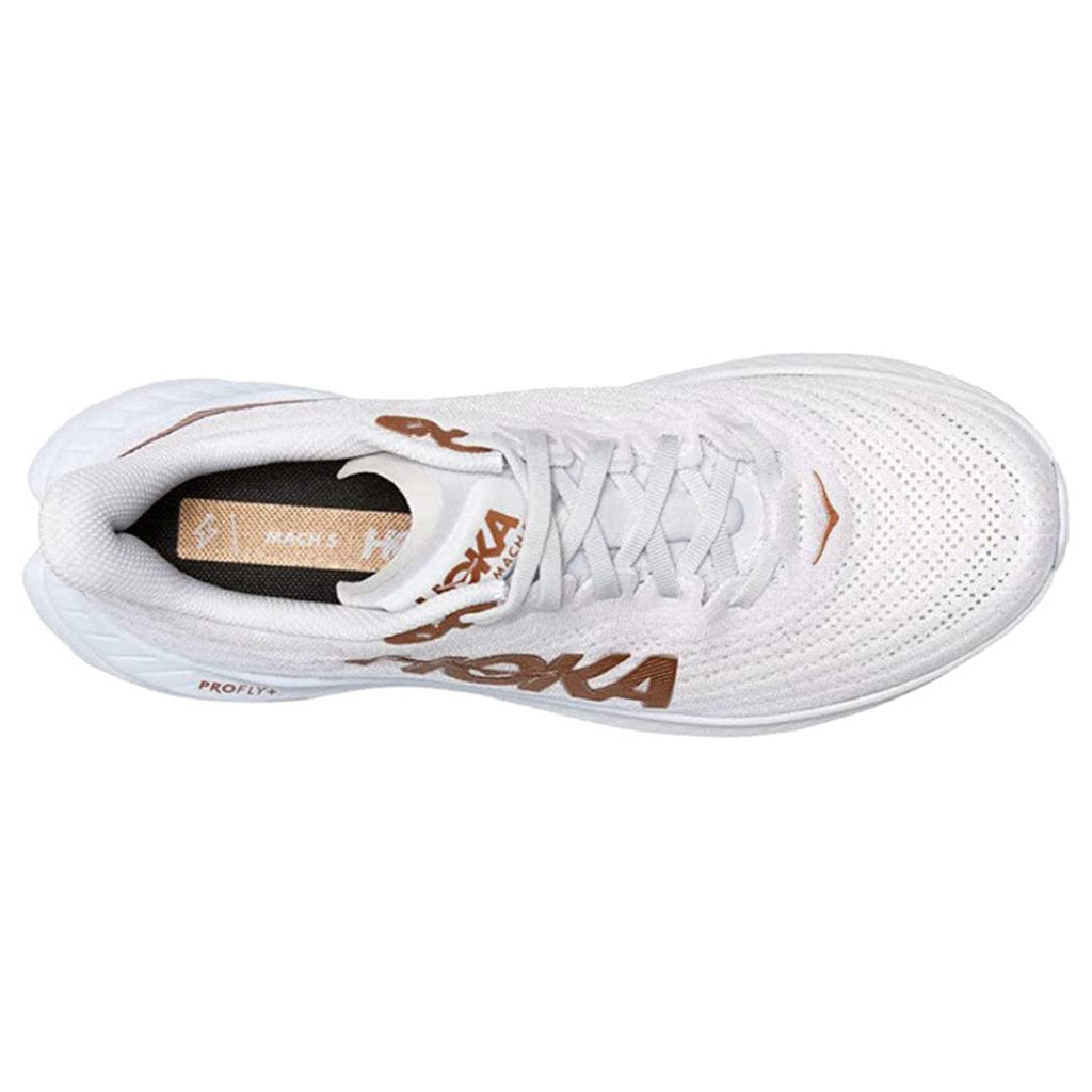 Hoka One One Mach 5 Textile Mens Trainers#color_white copper