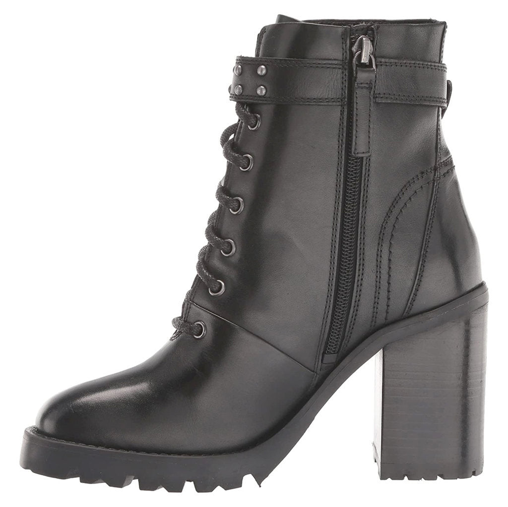 Harley Davidson Adina Full Grain Leather Block Heel Women's Riding Boots#color_black