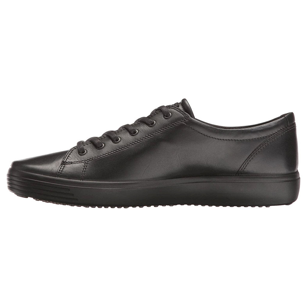 Ecco Soft 7 430364 Leather Mens Trainers#color_black