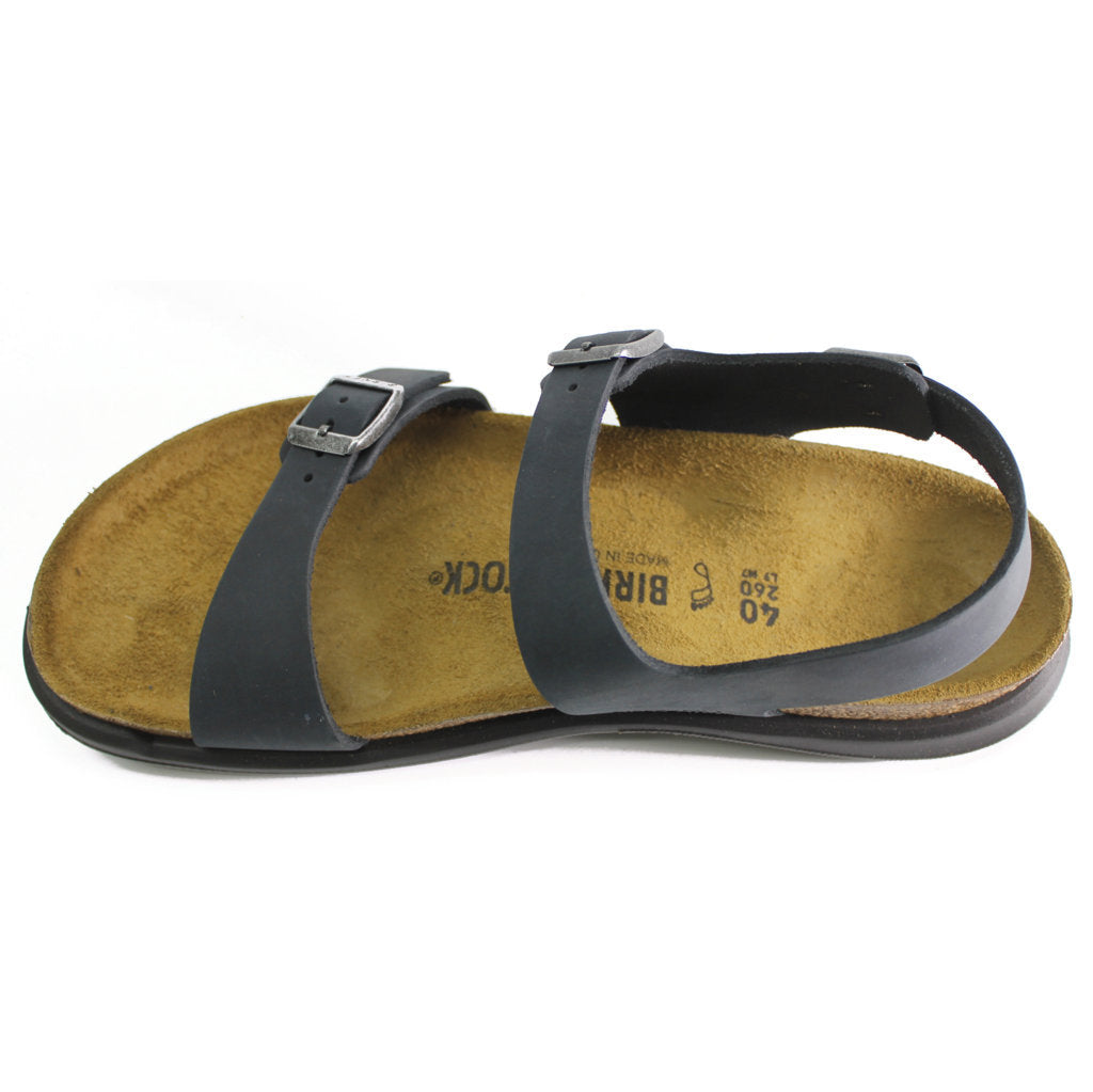 Birkenstock Sonora CT Waxy Leather Unisex Sandals#color_black