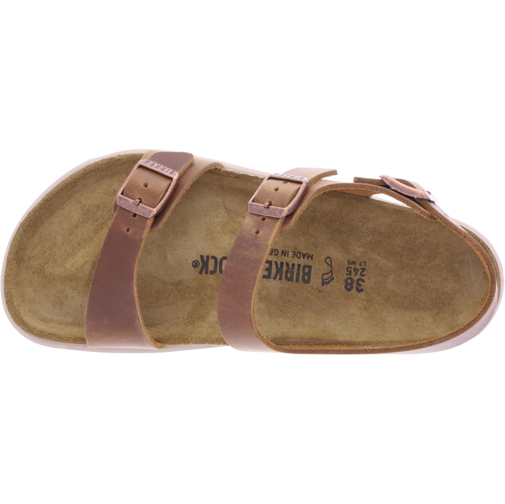 Birkenstock Sonora CT Waxy Leather Unisex Sandals#color_ginger brown