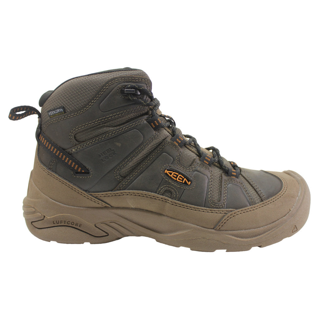 Keen Mens Boots Circadia Mid Leather Textile - UK 9