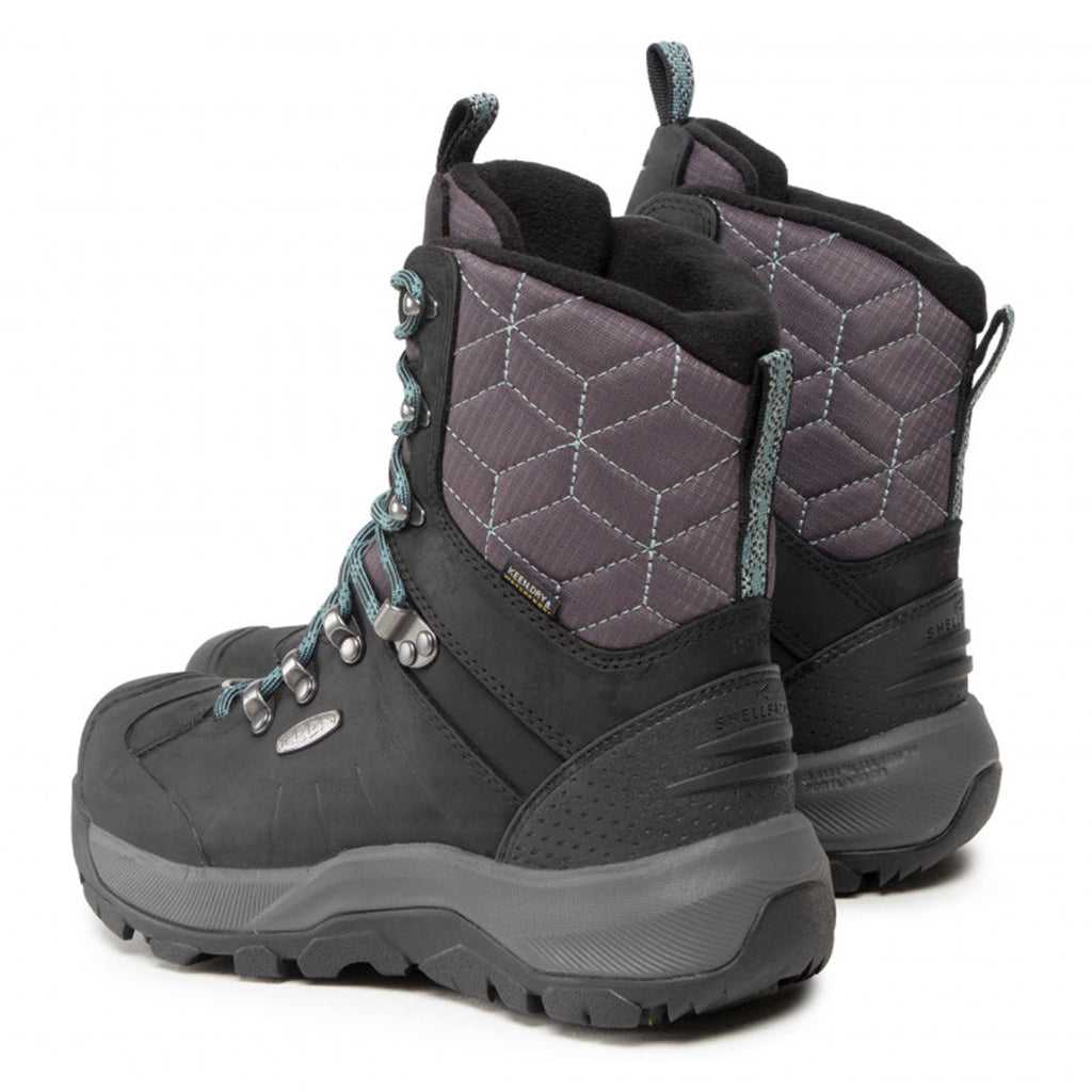Keen Revel IV High Waterproof Leather Women's Snow Boots#color_black north atlantic
