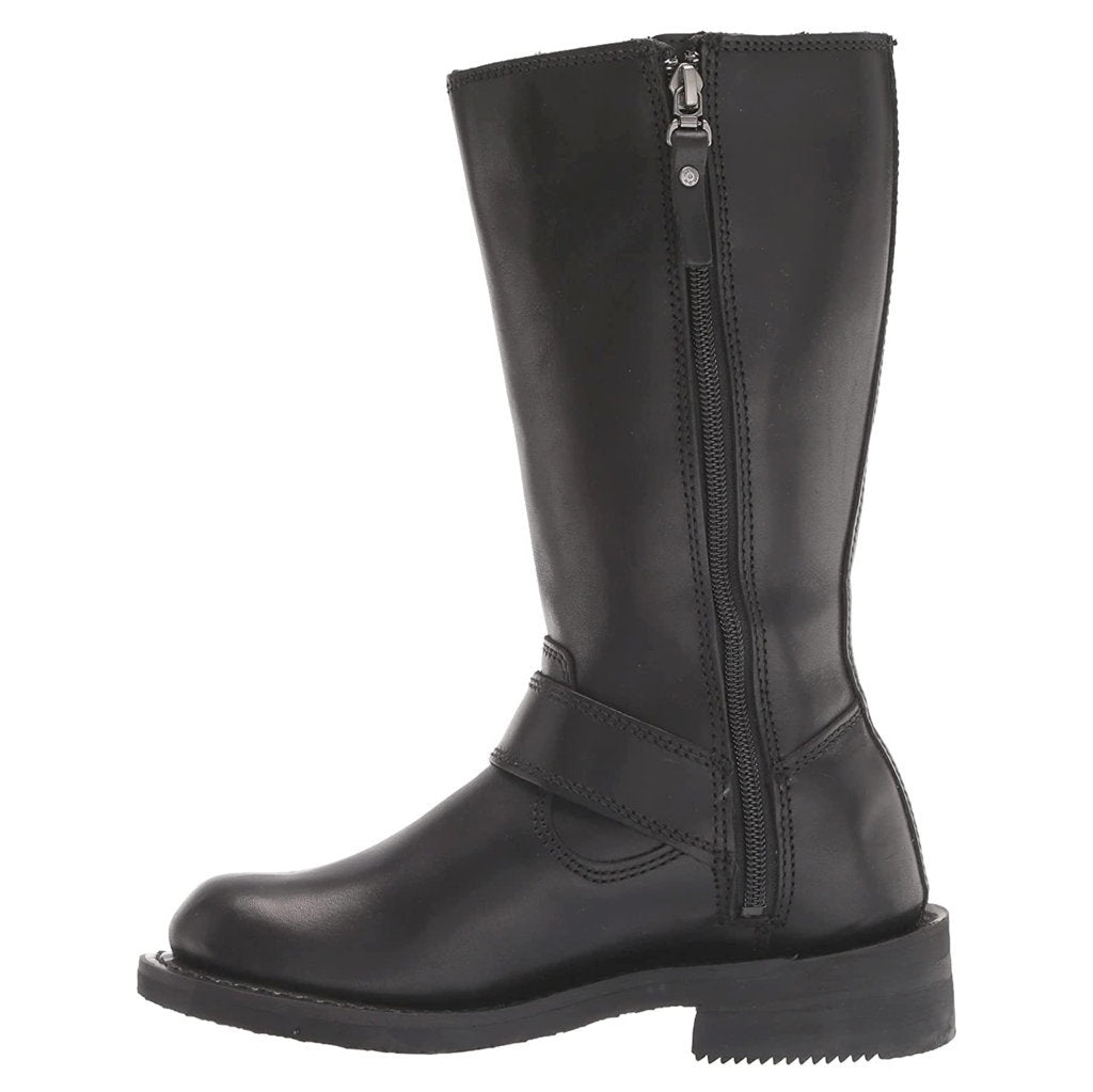 Harley Davidson Barlyn 11 Inch Full Grain Leather Women's Riding Boots#color_black