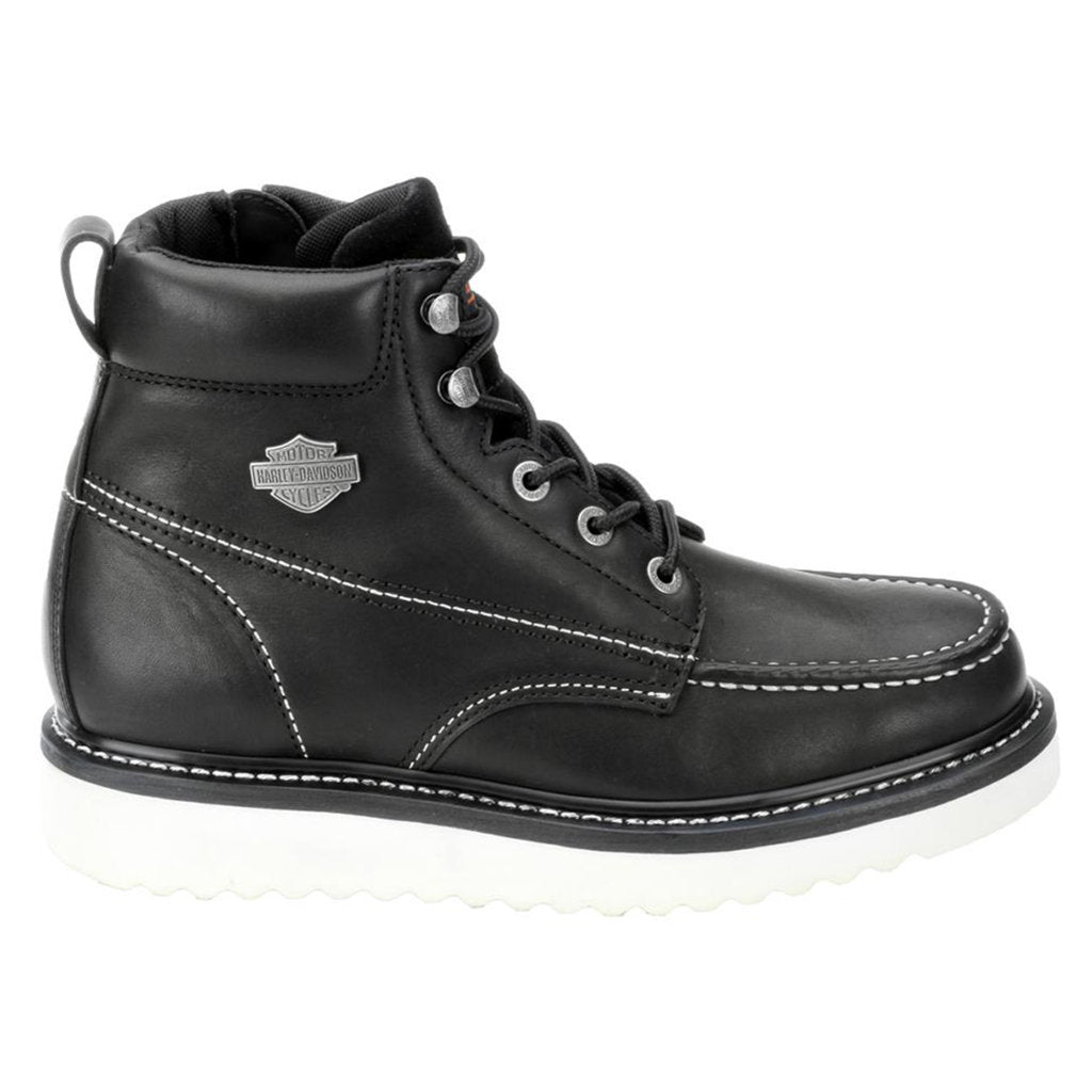 Harley Davidson Beau Full Grain Leather Men's Riding Boots#color_black