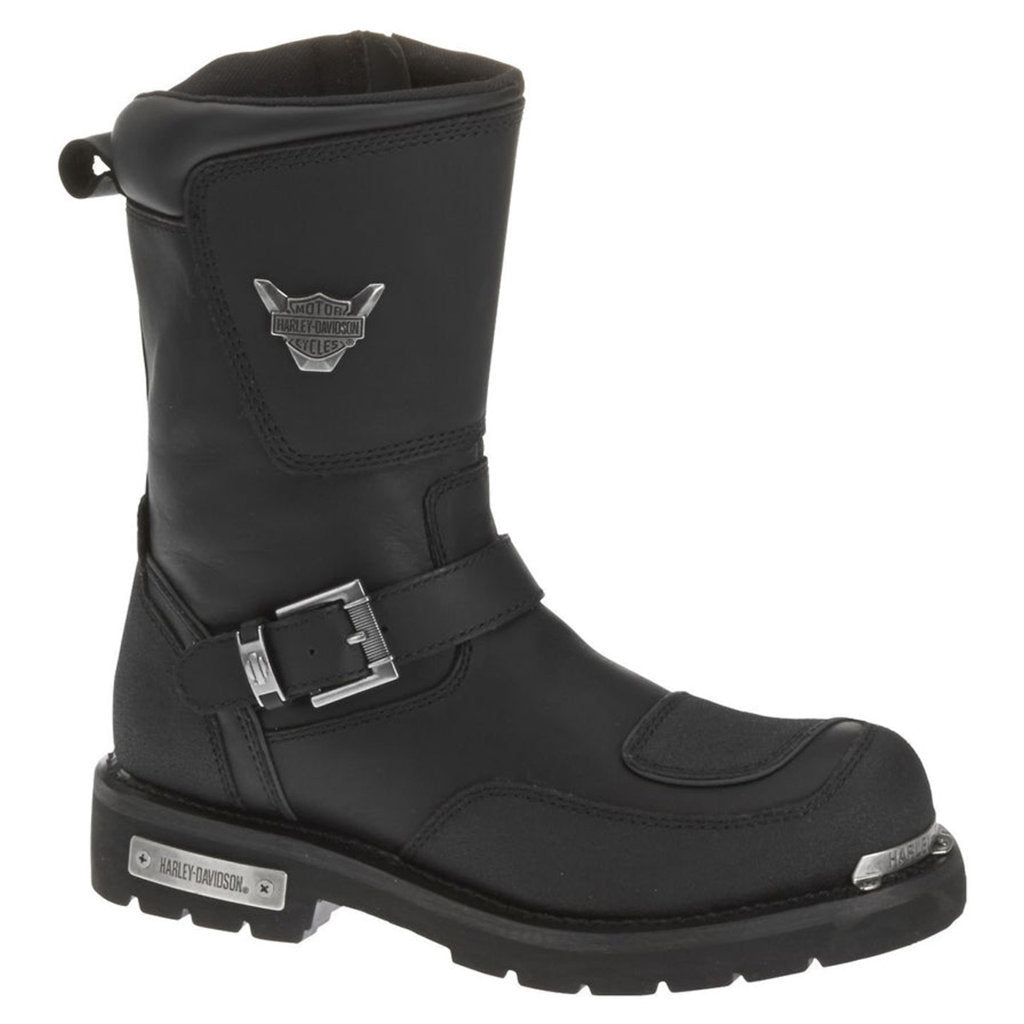 Harley Davidson Shift Full Grain Leather Men's Riding Boots#color_black