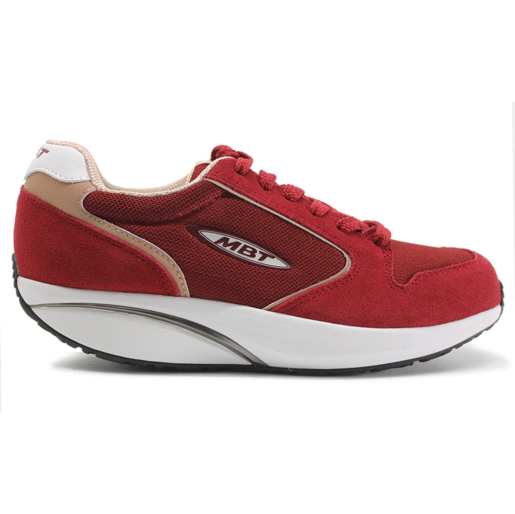 MBT 1997 Classic Suede Textile Women's Low-Top Trainers#color_red dahlia