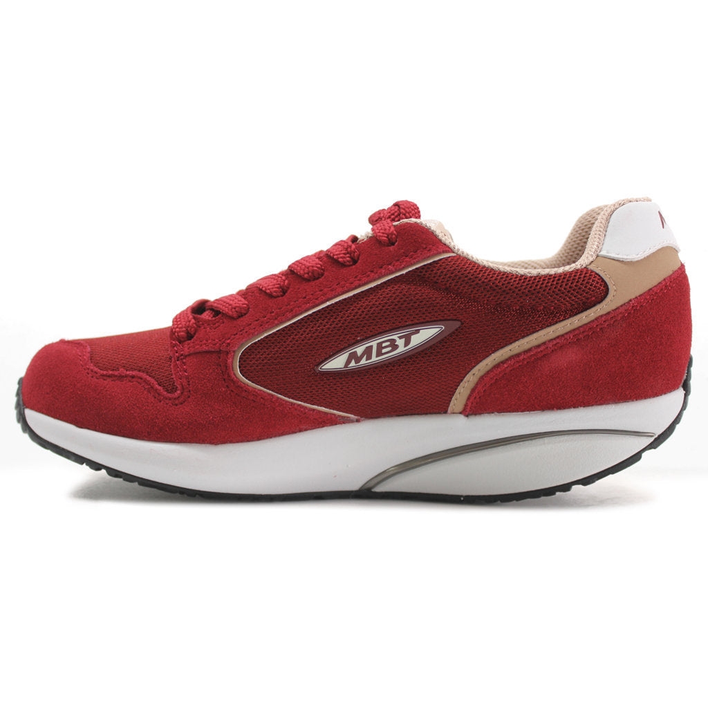 MBT 1997 Classic Suede Textile Women's Low-Top Trainers#color_red dahlia