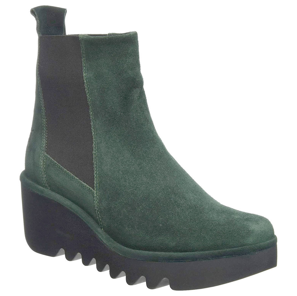 Fly London BAGU233FLY Suede Womens Boots#color_green forest