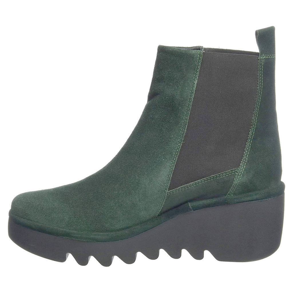 Fly London BAGU233FLY Suede Womens Boots#color_green forest