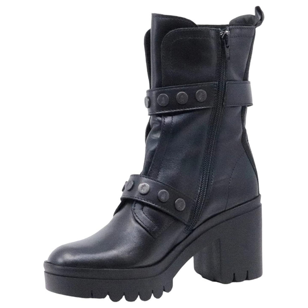 Fly London Womens Boots TAMA888FLY Casual Zip-Up Buckle Heeled Leather - UK 4