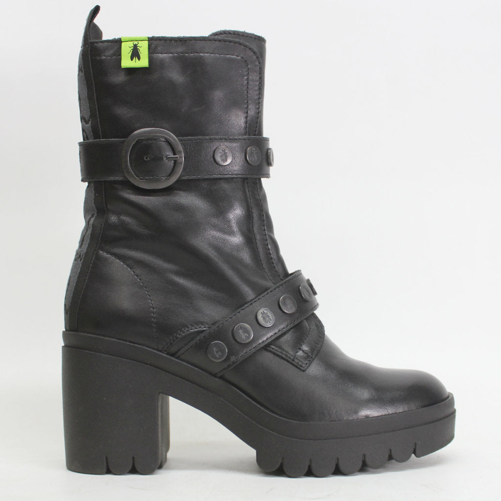 Fly London Womens Boots TAMA888FLY Casual Zip-Up Buckle Heeled Leather - UK 4