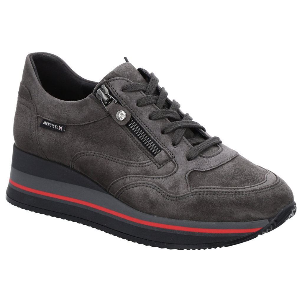 Mephisto Olimpia Suede Womens Trainers#color_grey