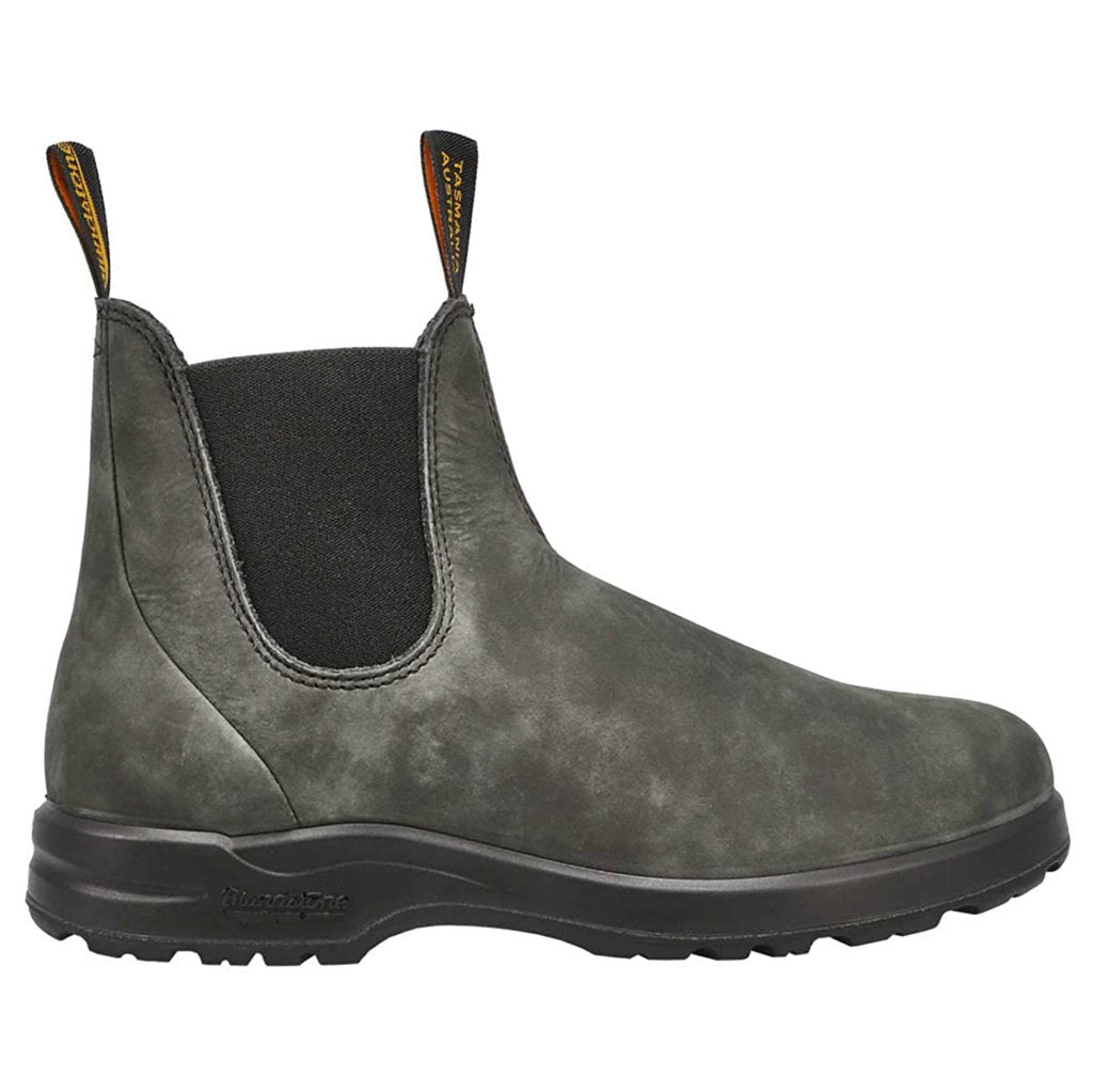 Blundstone 2055 Water-Resistant Leather Unisex Chelsea Boots#color_rustic black
