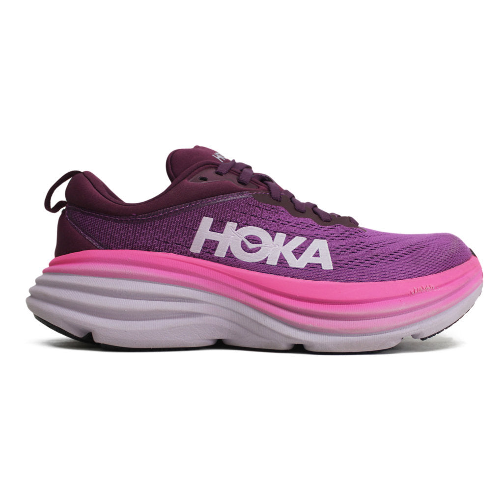 Hoka One One Womens Trainers Bondi 8 Lace-Up Low-Top Sneakers Textile - UK 6