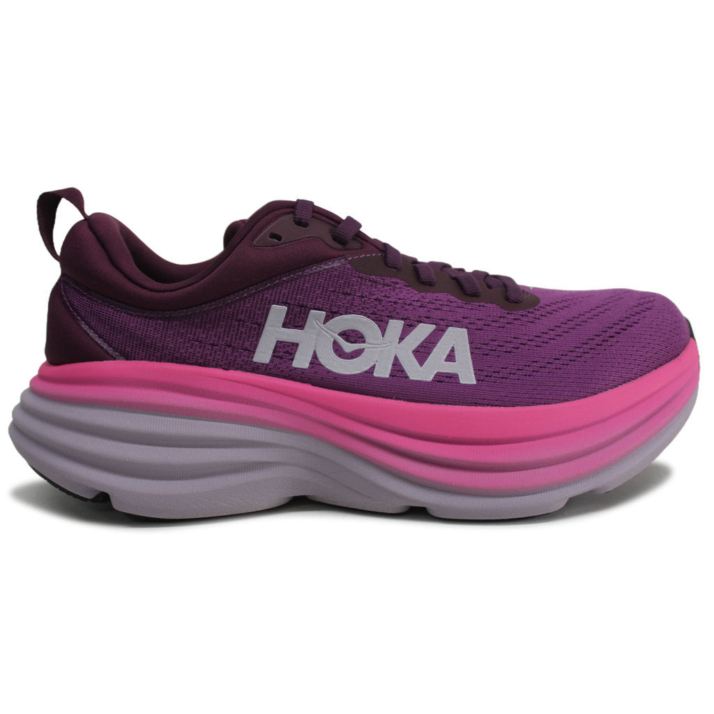 Hoka One One Womens Trainers Bondi 8 Lace-Up Low-Top Sneakers Textile - UK 6.5