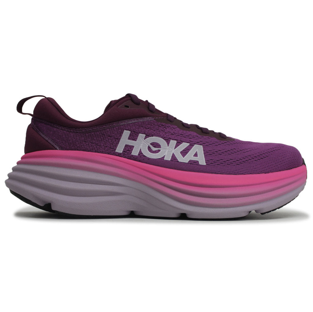Hoka One One Womens Trainers Bondi 8 Lace-Up Low-Top Sneakers Textile - UK 7.5