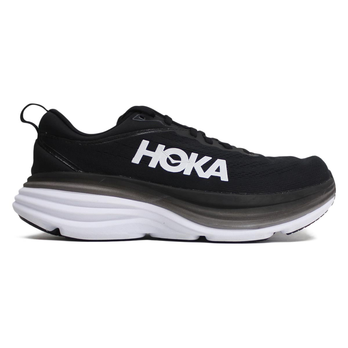 Hoka One One Womens Trainers Bondi 8 Lace-Up Low-Top Sneakers Textile - UK 8