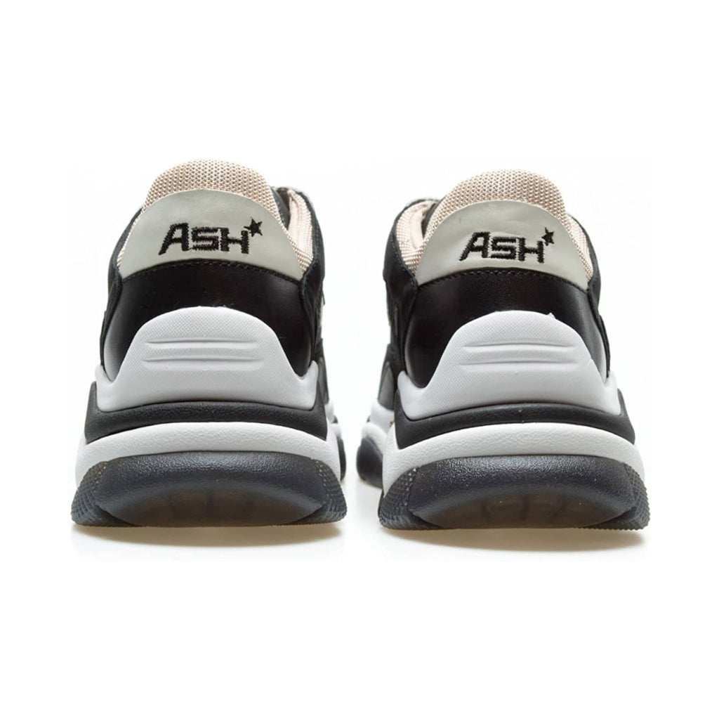 Ash Addict Nubuck Leather Mesh Women's Low-Top Trainers#color_black pristine new eggnug