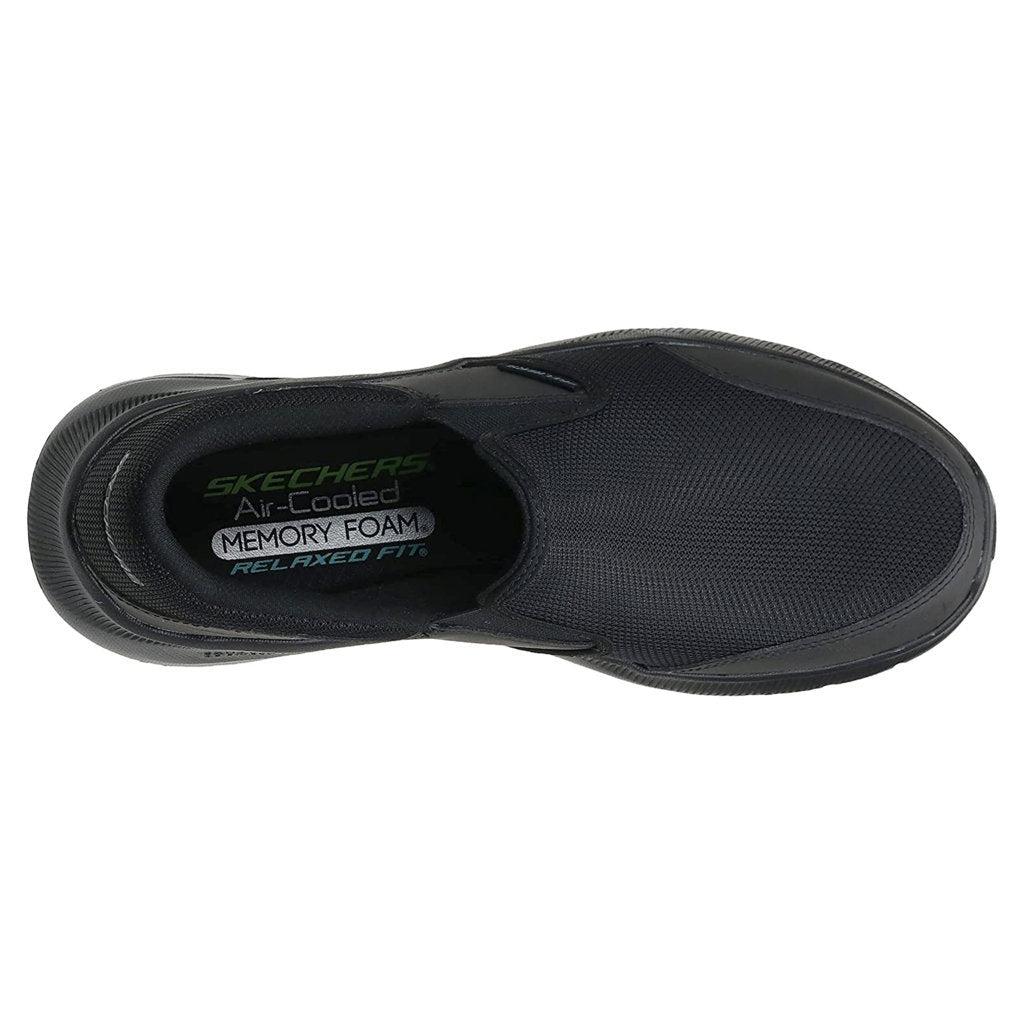 Skechers Equalizer 5.0 Persistable Fabric Men's Slip-on Shoes#color_black