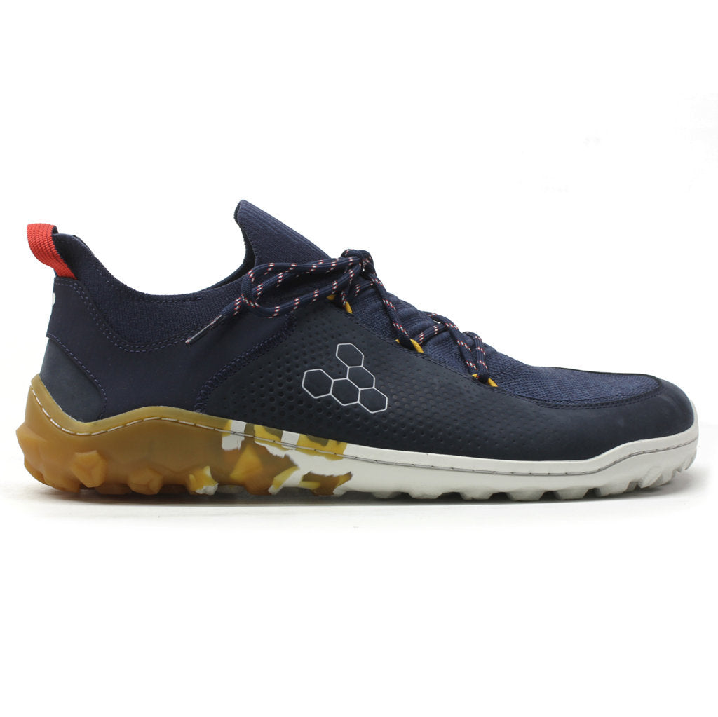 Vivobarefoot Tracker Decon Low FG2 Leather Textile Mens Trainers#color_insignia blue