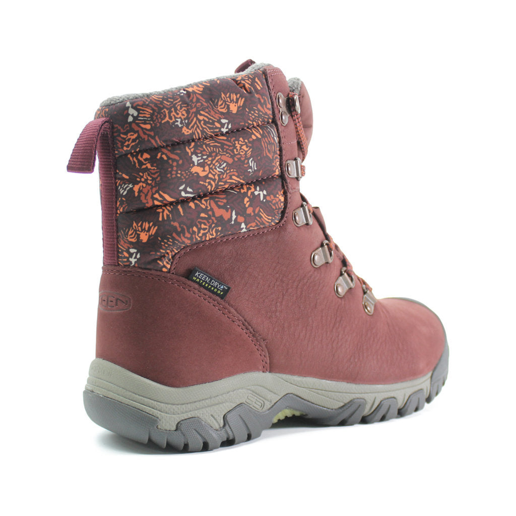 Keen Greta Leather Textile Insulated Women's Winter Hiking Boots#color_andorra baked clay
