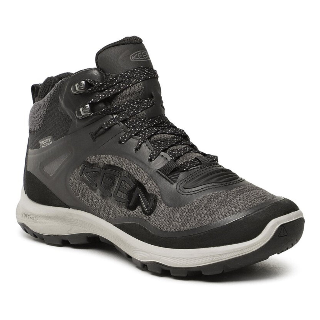 Keen Terradora Flex Mid Waterproof Mesh Women's Hiking Boots#color_black steel grey
