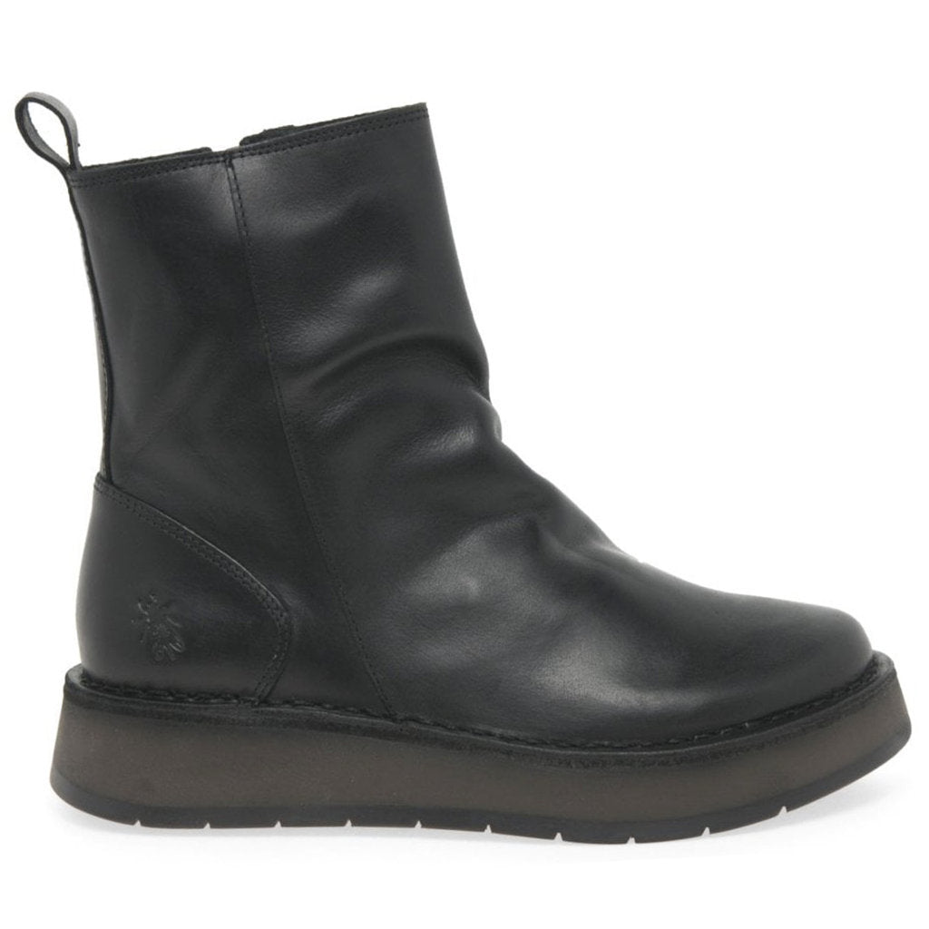 Fly London RENO053FLY Rug Leather Womens Boots#color_black