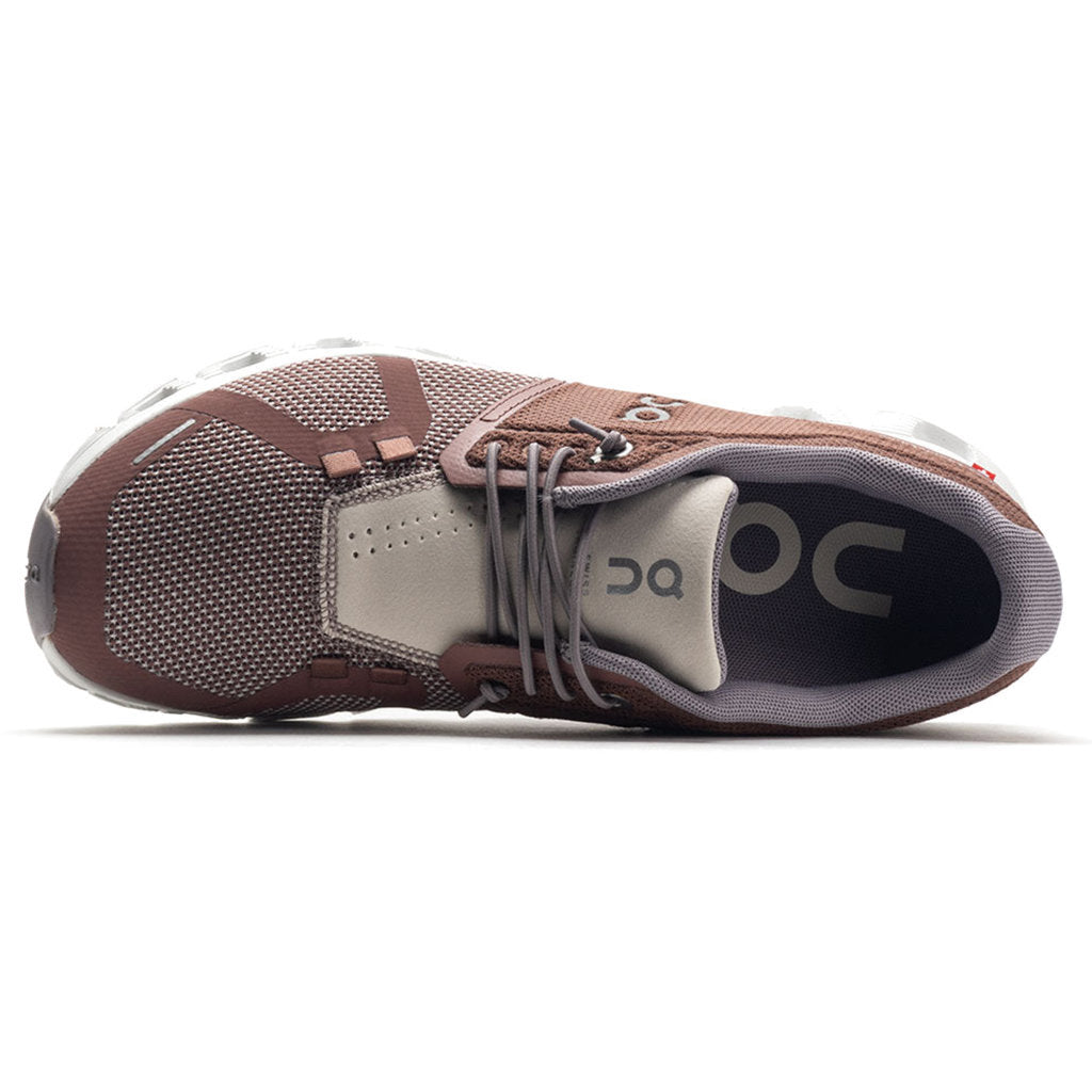 On Running Cloud 5 Combo Textile Women's Low-Top Trainers#color_rust ice